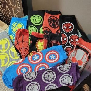 Avenger Themed Colorful Socks Collection